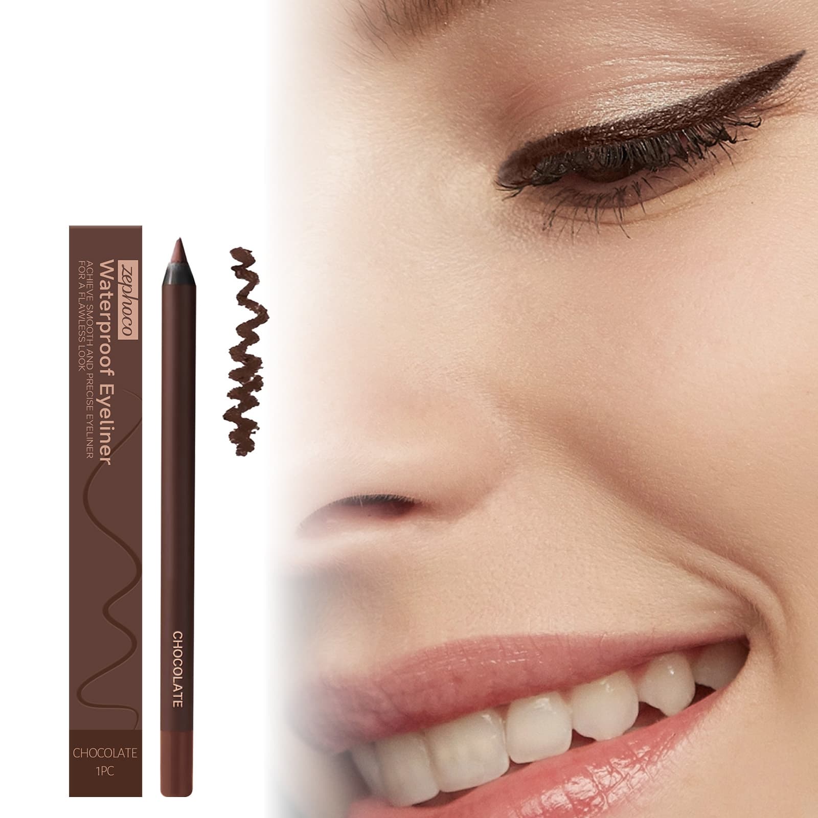 Waterproof Eyeliner Pencil Chocolate Color