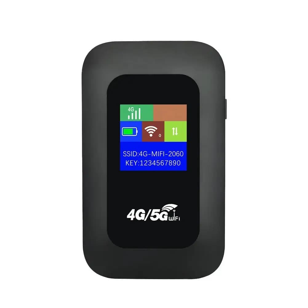 150 Mbit S 4G Mobile WLAN Router, 4G LTE Wireless Router, MiFi Modem, WLAN Hotspot, Portable Pocket Card, 2100 MA Mobile Slot, Wit Q1q0