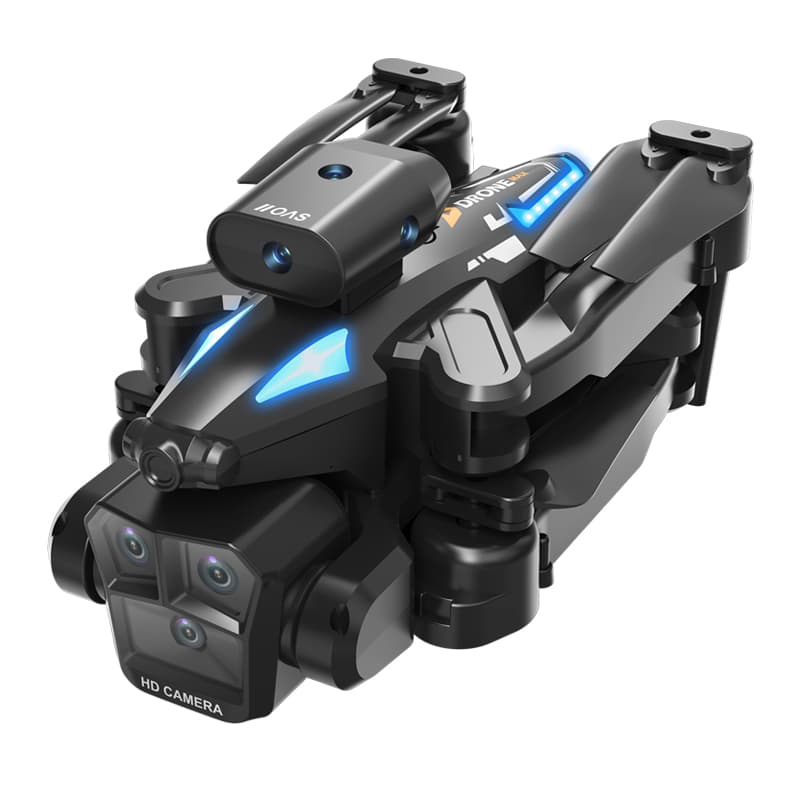 C10 Black - Triple Camera - Dual Electric Drone-BLACK